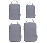 Générique Compression Packing Cubes, Travel Organizer Set, 4-Piece Vacuum Bags, Reusable Space Saver Design, 11.81x3.94x16.14 inches, Ideal for Suitcase, Flight Prep, Luggage Storage