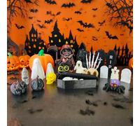 Générique Compte à rebours d'halloween - Décoration de Nains de Jardin Halloween, Surprises Quotidiennes 24/12 Jours, Ornements festifs pour Noël, Cadeaux Parfaits pour Les Adultes Pendant Les fêtes