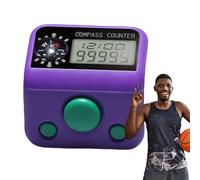 Générique Compteur Clicker à Doigt,Mini Montre Bague Boussole Digitale,Compteur Bague - pour Prière, Crochet, Tricot, Golf, Pêche, Natation, Baseball, Basketball, Coaching et Exercice Scolaire