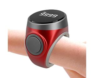 Générique Compteur De Doigts, Modèle De Bouton Rechargeable Smart Ring | Grand Écran, Rappel Électronique De 15g, Accessoire De des Clics De Précision pour Un Usage Quotidien, des Occasions Spéciales