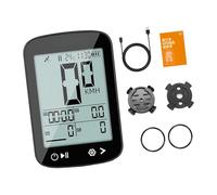 Générique Compteur De Vitesse pour Vélo De Route, écran HD Rétroéclairé De 2,4 Pouces, étanche Ipx7, Autonomie De 30 Heures, Mesure De La Vitesse (Black English)