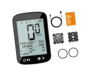 Générique Compteur De Vitesse pour Vélo De Route, écran HD Rétroéclairé De 2,4 Pouces, étanche Ipx7, Autonomie De 30 Heures, Mesure De La Vitesse (Black English)