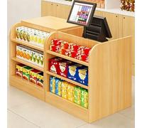 Générique Comptoir Caisse avec Etageres, Comptoir de Reception for Commerces de Proximite, Boutiques et Epiceries