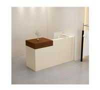 Générique Comptoir d'accueil d'angle avec tiroir verrouillable - Comptoir de Caisse pour institut de beauté, Bureau, Caisse de Vente au détail - Bureau d'ordinateur, côté Droit L120 cm/47,2 po