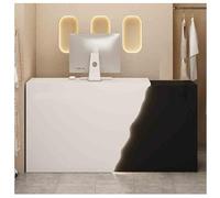 Générique Comptoir d'accueil Moderne avec éclairage LED, Petit comptoir de Caisse pour Magasin de vêtements et Salon de beauté, Table d'accueil élégante (E-4, L-47,2 x 23,6 x 35,4 Pouces)