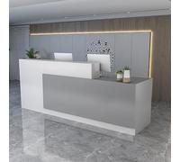 Générique Comptoir de réception, comptoir de Vente au détail, Caisse, casier de Bureau, Table avec tiroirs et câble, comptoir de réception - Bureau Moderne pour Salon, Hall, Vente au détail, Clinique