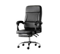 Générique Computer Desk Chair with Wheels,Rotating Office Chair with Foot Pedal,Ergonomic with Handle,Maximum Load Capacity 440 Lbs(Black)