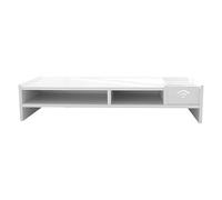 Générique Computer Monitor Stand, Desktop Organizer Shelf 19.29x8.03x3.94 inches, 3-Tier Wood Display Riser with Storage Compartments for Office Desk Setup Reading Gaming Workstation Dorm College Use