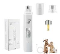 Générique Concertchop Dog Nail Grinder, Concertchop Nail Trimmer, Diamond Grinding Wheel, 3 Grinding Modes & 2 Levels, See Blood Vessels, USB Rechargeable, Pet Paws Grooming Smoothing Tool (White)