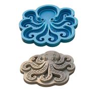 Générique Concrete Molds Sea Animal Reusable 3D Printing Mould Keepsake | Concrete Stepping Stone Molds for Garden Patio Yard Backyard Walkway Path Outdoor Christmas Painting Family