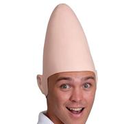 Générique Cone Bald Head Halloween Costume - Latex Funny Horror Cosplay Hat | Pointy Bald Head Alien Headdress Prop For Women, Men, Youth, Girls, Teens, Boys, Friends, Halloween Party Dress Up