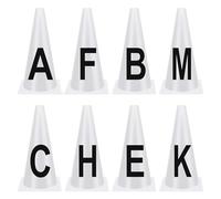 Générique Cônes De Dressage avec Lettres,Marqueurs pour Compétitions De Dressage | Cônes d'Entraînement Sportif Empilables avec Lettres pour Compétitions Équestres et Événements Équestres