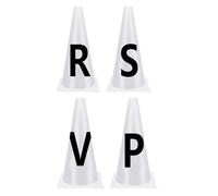 Générique Cônes De Dressage avec Lettres | Marqueurs pour Compétitions De Dressage | Équipement D'Entraînement Équin avec Cônes Sportifs Et Lettres pour Événements Équestres