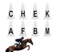 Générique Cônes de Dressage,Matériel Équestre Portable - Cônes d'Entraînement avec Alphabet | pour Cavaliers Entraîneurs Organisateurs Travail à Pied Longe Cavaletti Travail sur Le Plat