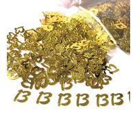 Générique Confettis Décoratifs Numéro 13 Or, Décoration de Table Bar Mitzvah, Accessoires pour Fête d'Anniversaire (Gold)