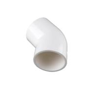 Générique Connecteur coudé égal à 45° en PVC 20-50 mm | Raccords de tuyauterie d'alimentation en eau, pièces blanches, 5 ~ 50 pièces(32mm inner dia,50pcs)