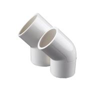 Générique Connecteur Coude Égal à 45° en PVC 63-200mm 1pc | Raccords for tubes durs blancs grande taille(110mm inner dia)