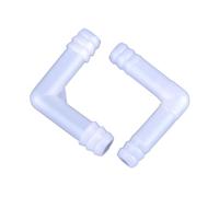 Générique Connecteur coudé en polyéthylène (PE) de 8 à 10 mm, 5 à 500 pièces, for Pompe à air d'aquarium, Tuyau d'arrosage, Irrigation, Jardin(8-10mm,50 Pieces)