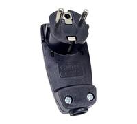 Générique Connecteur d'alimentation électrique de remplacement mâle, extrémité de cordon d'extension, fiche d'alimentation recâblée, Noir