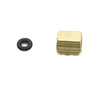 Générique Connecteur d'amortisseur d'imprimante à solvant, for tête Dx4 Dx5 Dx7, écrou en cuivre, vis à Joint torique, Adaptateur de décharge de Tube 3mm x 2mm, 10 pièces(3mmX2mm)