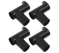 Générique Connecteur d'angle en Plastique Noir pour Étendoir à Linge, 4pcs, Diamètre Intérieur 2,2cm, Facile à Installer Finition Soignée, Accessoire pour Portant à Vêtements