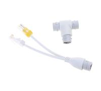 Générique Connecteur de câble de réseaux de séparateur POE Deux en Un pour l ' Installation de caméras de sécurité, Accessoires de connecteur RJ45 à Trois Voies, séparateur POE