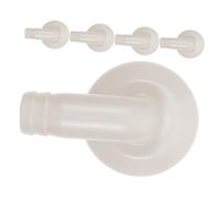 Générique Connecteur D'unité de Climatisation Installation D'un Climatiseur en Plastique Blanc Diamètre Intérieur 18mm 5pcs Coude de Raccordement Léger pour Climatiseur