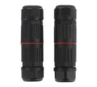 Générique Connecteur Étanche 3 Broches Mini sans Vis pour Éclairage Extérieur Bornes de Connexion Rapide Câble Électrique 2 Pièces Usage Domestique et Professionnel