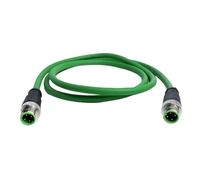 Générique Connecteur M12 4 broches 8 broches avec code A/D mâle vers RJ45 étanche, Ethernet industriel, 1/2/10 mètres(M12 D-M12 D,2M)