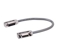 Générique Connecteur métallique de câble,Câbles d'extension 1/1,5/2 m pour IEEE-488 GPIB | Long câble d'extension durable IEEE-488 avec capot en métal et boîtier pour GPIB