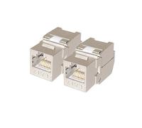 Générique Connecteur Rj45 Keystone blindé Cat 6A/6/7 F/UTP, Module en alliage de Zinc, insertion de réseau LAN sans outil, 2 à 50 pièces(50PCS,Cat7 FTP)