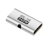 Générique Connecteur USB C Femelle à Femelle | Prolongateur 240 W - Adaptateur Double,pour Conférence Voyage Ordinateur de Bureau Ordinateur Portable Lieu de Travail Présentation Maison