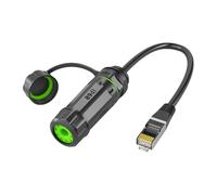 Générique Connecteurs de coupleur RJ45, de données à vitesse, prolongateur de câble Ethernet CAT6, adaptateur de stabilité de réseau de coupleur RJ45 anti-poussière