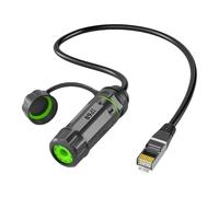 Générique Connecteurs de coupleur RJ45, de données à vitesse, prolongateur de câble Ethernet CAT6, adaptateur de stabilité de réseau de coupleur RJ45 anti-poussière