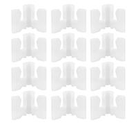 Générique Connecteurs de Tuyau Support de Remplacement 40 Pièces en Plastique Blanc Facile à Assembler for Étagères de Rangement Armoire pour Organisateur de Chaussures