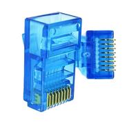 Générique Connecteurs Ethernet Cat5 RJ45, 100 pièces, boîtier transparent pour réseau domestique et de bureau, connexion sécurisée