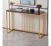 Générique Console de Rangement pour entrée, Table d'appoint étroite, Console Moderne avec Structure en Acier et Patins antidérapants pour Le Rangement dans l'entrée et la Chambre.