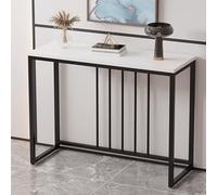 Générique Console de Rangement pour entrée, Table d'appoint étroite, Console Moderne avec Structure en Acier et Patins antidérapants pour Le Rangement dans l'entrée et la Chambre.