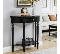 Générique Console de Rangement pour entrée, Table d'appoint étroite en Bois Massif avec tiroir, Meuble d'appoint idéal pour Le Salon, Le Couloir, Le Hall d'entrée et l'entrée.