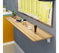 Générique Console de Rangement pour entrée, Table d'appoint étroite, Table Murale Pliable, Bureau Suspendu, Table de Bar/Salle à Manger Gain de Place pour Cuisine et Chambre, Finition Noyer (100 x 40