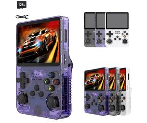 Générique Console Portative Rétro R36S | 40 000+ Jeux Classiques 128Go | Système Linux Open Source | Écran IPS 3,5" Batterie 3500mAh (C)