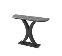 Générique Console rectangulaire avec Plateau en marbre et piètement en métal, idéale pour Le Salon, Le Couloir ou l'entrée. Design Moderne pour Une décoration élégante.