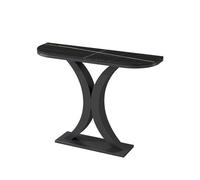 Générique Console rectangulaire avec Plateau en marbre et piètement en métal, idéale pour Le Salon, Le Couloir ou l'entrée. Design Moderne pour Une décoration élégante.