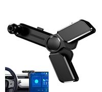 Générique Console Screen Swivel Mount, Hinge Bracket, 4Direction Adjustable, Rotating Navigation Holder, Vehicle Accessory, Ideal for Men and Women Driving Vehicle Easy to Use Color Silver