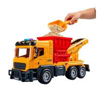 Générique Construction Dump Truck Toy, Sound Light Transport Vehicle Model, Small Dumper Engineering Vehicle Playset, Interactive Kids Farm Sand Racing Truck, for Outdoor Birthday Party Use