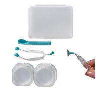Générique Contact Lens Remover Tool - Silicone Inserter and Removal Kit | Soft Contact Lenses Applicator with Uses for Long Nails, Travel, Hygiene, Daily Wear & Portable Eye Care Maintenance