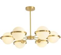 Générique Contemporary G9 Brass Ceiling Light Hanging Sputnik Chandelier 10, Luminaires intérieur