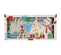 Générique Contenant À Billets De Noël,Porte-Monnaie Creux pour Les Fêtes - Coffret en Bois pour Pièces De Noël - pour Vacances Mariage Fête Rassemblement Maison Remise De Diplôme Bureau