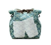 Générique Contenant à thé | Pochette à cordon en tissu brodé main | Sac de rangement pour accessoires à thé chinois - Pour maison, bureau, extérieur, voyage, camping, pique-nique, road-trip,