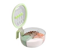 Générique Contenants À Condiments,Boîte De Rangement Transparente À 4 Compartiments,Boîte à Épices avec Couvercle et Cuillère - pour Restaurant Camping Randonnée Pique-nique Cuisine